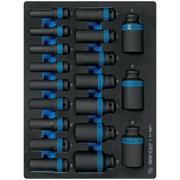 Набор ударных глубоких торцевых головок 1/2", шестигранные, 10-36 мм, ложемент, 19 предметов KING TONY 9-4419MPV TONY