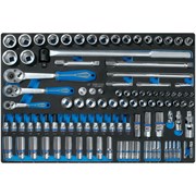 Набор торцевых головок 1/4", 3/8", 1/2" с принадлежностями, ложемент, 103 предмета KING TONY 9-9503MRV01 TONY