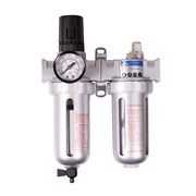 Фильтр влагоотделитель с редуктором и лубрикатор 1/2", с манометром KING TONY 799A0-43C TONY