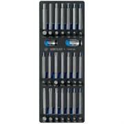 Набор вставок (бит) 10 мм, Torx, Spline, Hex, ложемент, 44 предмета KING TONY 9-1044CQV TONY