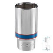 Головка торцевая глубокая шестигранная 3/8", 24 мм KING TONY 323524M TONY