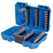 Набор вставок (бит) 1/4", PH, PZ, Hex, Torx, Slotted, Square, 49 предметов KING TONY 1049CQ TONY