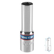 Головка торцевая глубокая шестигранная 3/8", 10 мм KING TONY 323510M TONY