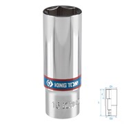 Головка торцевая глубокая шестигранная 3/8", 16 мм KING TONY 323516M TONY