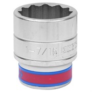 Головка торцевая стандартная двенадцатигранная 3/4", 1-7/16", дюймовая KING TONY 633046S TONY