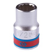 Головка торцевая стандартная двенадцатигранная 1/2", 1/2", дюймовая KING TONY 433016S TONY