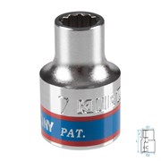 Головка торцевая стандартная двенадцатигранная 3/8", 7 мм KING TONY 333007M TONY