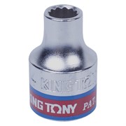 Головка торцевая стандартная двенадцатигранная 3/8", 1/4", дюймовая KING TONY 333008S TONY