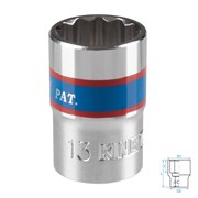 Головка торцевая стандартная двенадцатигранная 3/8", 13 мм KING TONY 333013M TONY