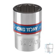 Головка торцевая стандартная двенадцатигранная 3/8", 14 мм KING TONY 333014M TONY