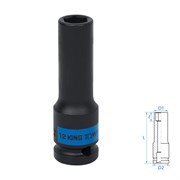 Головка торцевая ударная глубокая шестигранная 1/2", 12 мм KING TONY 443512M TONY