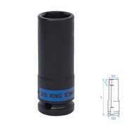 Головка торцевая ударная глубокая шестигранная 1/2", 20 мм KING TONY 443520M TONY