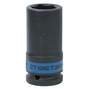 Головка торцевая ударная глубокая шестигранная 3/4", 27 мм KING TONY 643527M TONY