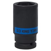 Головка торцевая ударная глубокая шестигранная 3/4", 33 мм KING TONY 643533M TONY