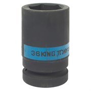 Головка торцевая ударная глубокая шестигранная 1", 36 мм KING TONY 843536M TONY