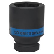 Головка торцевая ударная глубокая шестигранная 1", 50 мм KING TONY 843550M TONY
