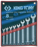 Набор комбинированных ключей, 10-22 мм, 8 предметов KING TONY 1208MR TONY