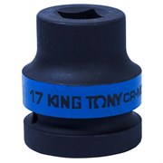 Головка торцевая ударная четырехгранная 1", 17 мм, футорочная KING TONY 851417M TONY