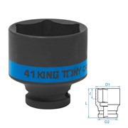Головка торцевая ударная шестигранная 1/2", 41 мм KING TONY 453541M TONY