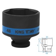 Головка торцевая ударная шестигранная 1/2", 46 мм KING TONY 453546M TONY