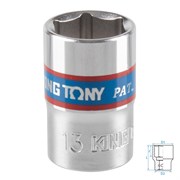 Головка торцевая стандартная шестигранная 3/8", 13 мм KING TONY 333513M TONY