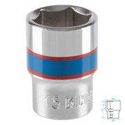 Головка торцевая стандартная шестигранная 3/8", 15 мм KING TONY 333515M TONY