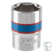 Головка торцевая стандартная шестигранная 3/8", 16 мм KING TONY 333516M TONY