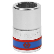 Головка торцевая стандартная двенадцатигранная 3/4", 17 мм KING TONY 633017M TONY