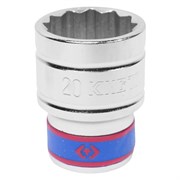 Головка торцевая стандартная двенадцатигранная 1/2", 20 мм KING TONY 433020M TONY