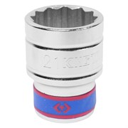 Головка торцевая стандартная двенадцатигранная 1/2", 21 мм KING TONY 433021M TONY