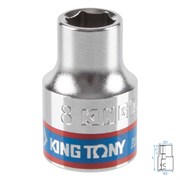 Головка торцевая стандартная шестигранная 3/8", 8 мм KING TONY 333508M TONY