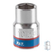 Головка торцевая стандартная шестигранная 3/8", 10 мм KING TONY 333510M TONY