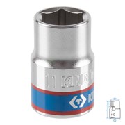 Головка торцевая стандартная шестигранная 3/8", 11 мм KING TONY 333511M TONY