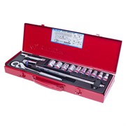 Набор торцевых головок с принадлежностями 1/2", двенадцатигранные, 3/8"-15/16", 14 предметов KING TONY 4012SR TONY