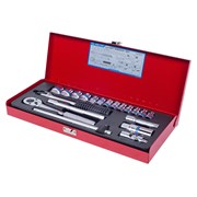 Набор торцевых головок с принадлежностями 3/8", двенадцатигранные, 6-22 мм, 20 предметов KING TONY 3020MR02 TONY