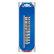 Набор торцевых головок 1/4", шестигранные, 5/32"-1/2", 9 предметов KING TONY 2509SR TONY
