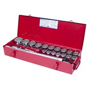 Набор торцевых головок с принадлежностями 3/4", шестигранные, 21-50 мм, 23 предмета KING TONY 6323MR TONY