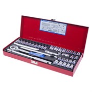 Набор торцевых головок с принадлежностями 3/8", шестигранные, 6-19 мм 36 предметов KING TONY 3534MR TONY