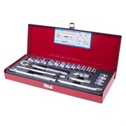 Набор торцевых головок с принадлежностями 3/8", шестигранные, 6-22 мм, 22 предмета KING TONY 3523MR TONY