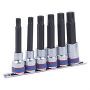 Набор торцевых насадок 1/2", Ribe, М9-М16, L = 100 мм, 6 предметов KING TONY 4116PR TONY