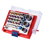 Набор вставок (бит) 1/4", PH, PZ, Hex, Torx, Slotted, 28 предметов МАСТАК 058-10028C 058-10028C