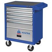 Тележка инструментальная, 5 выдвижных ящиков и отсек, "ОПТИМА", синяя МАСТАК 522-05581MB 522-05581MB