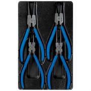 Набор съемников стопорных колец, ложемент, 4 предмета KING TONY 9-42114GP TONY