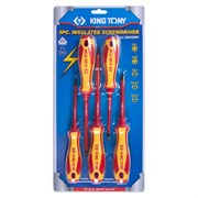 Набор отверток, диэлектрические, 5 предметов KING TONY 30605MR Tony