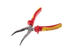 Пассатижи тонконосые 200 мм, загнутые, диэлектрические KING TONY 6336-08A Tony