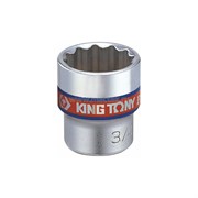 Головка торцевая стандартная двенадцатигранная 3/8", 3/8", дюймовая KING TONY 333012S TONY