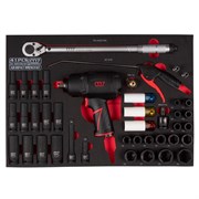 Набор пневмоинструмента 1/2" с принадлежностями, ложемент, 41 предмет MIGHTY SEVEN NC-4255QA SEVEN