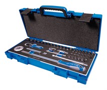 Набор торцевых головок с принадлежностями 1/4", шестигранные, 4-14 мм, 55 предметов KING TONY 2553MRV01 Tony