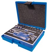 Набор торцевых головок с принадлежностями 1/4", шестигранные, 4-14 мм, 21 предмет KING TONY 2524MRV Tony