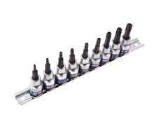 Набор торцевых насадок 3/8", Torx, Т10-Т50 мм, L = 50 мм, с отверстием, 9 предметов KING TONY 3119PR8 Tony